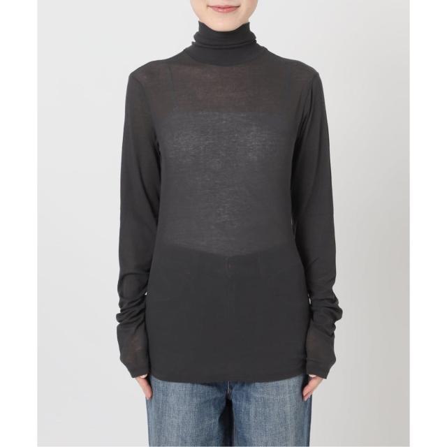 【NEW】スピック＆スパン（Spick and Span）/《新色有り / 追加2》シアーハイネックプルオーバー