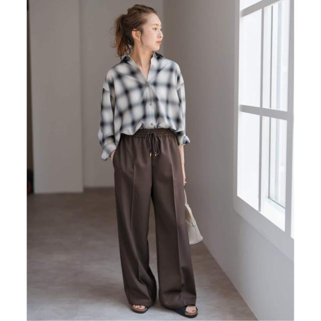 スピック＆スパン（Spick and Span）/《新色有り / 追加》P/Wイージースラックスパンツ