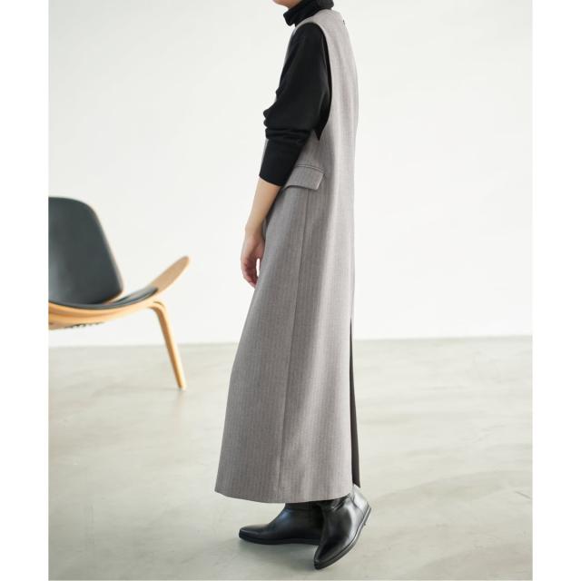 スピック＆スパン（Spick and Span）/《WEB限定 / 追加》ダブルクロスVネックワンピース_18