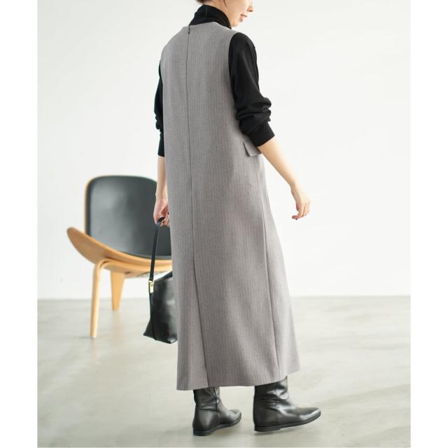 スピック＆スパン（Spick and Span）/《WEB限定 / 追加》ダブルクロスVネックワンピース_19