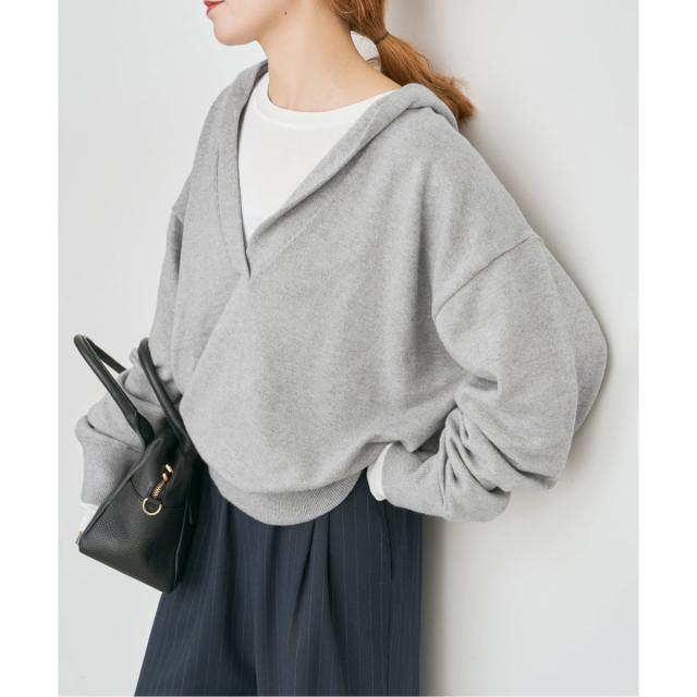 スピック＆スパン（Spick and Span）/コットンカシミヤフードニットプルオーバー_1