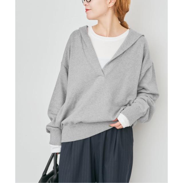 スピック＆スパン（Spick and Span）/コットンカシミヤフードニットプルオーバー_4