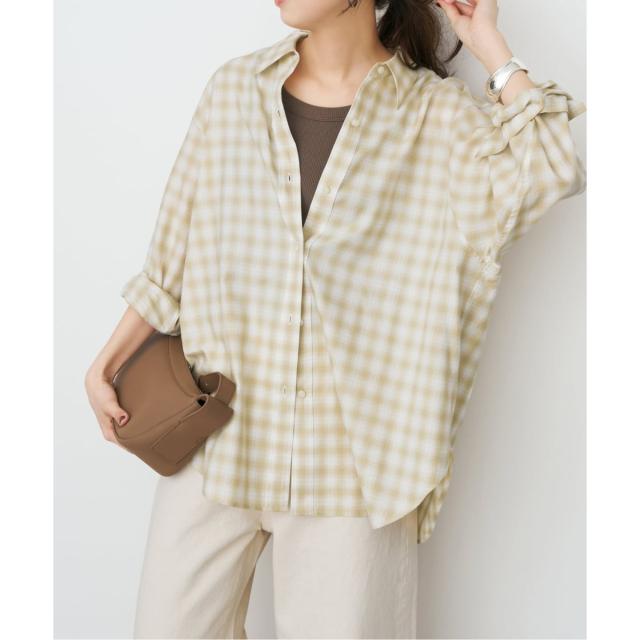 スピック＆スパン（Spick and Span）/《予約》ソフトチェックシャツ