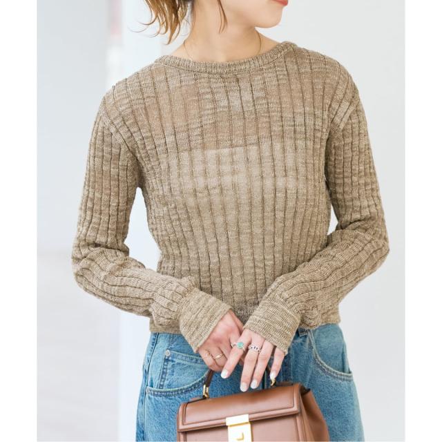 スピック＆スパン（Spick and Span）/リネンコンメタリック2wayプルオーバー