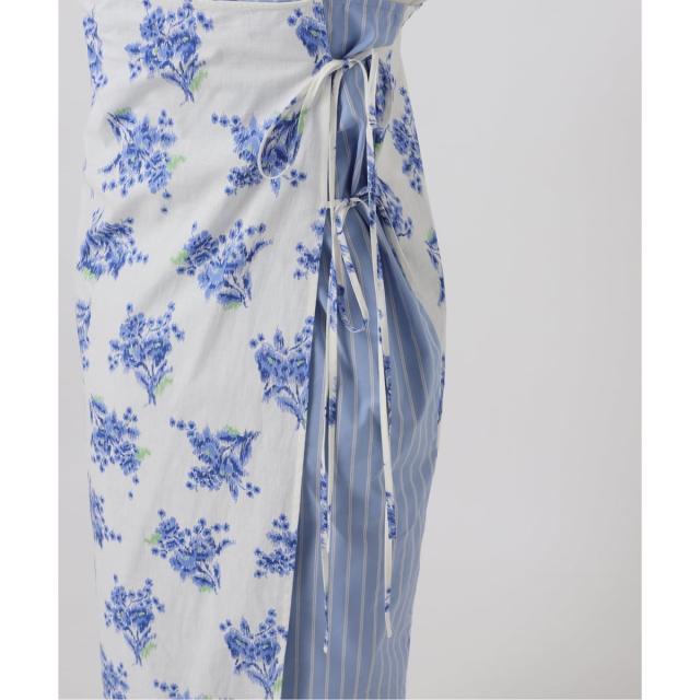 スピック＆スパン（Spick and Span）/《一部店舗+WEB限定》Glyph Flower Print x Stripe Skirt_8