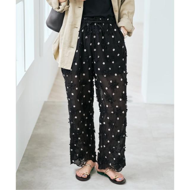 スピック＆スパン（Spick and Span）/《追加予約》crinkle crinkle crinkle 3D embroidery dot pa