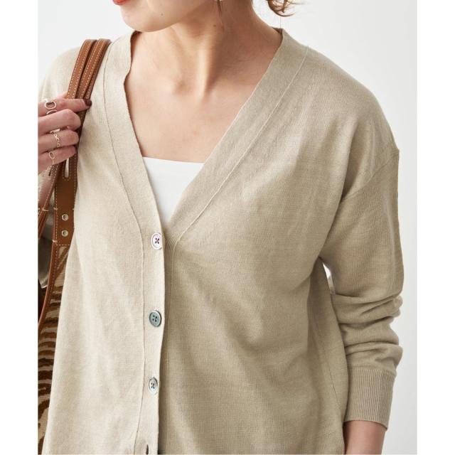 スピック＆スパン（Spick and Span）/《手洗い可》リネン天竺カーディガン_16