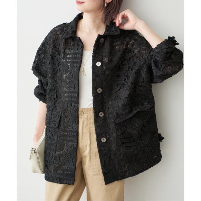 スピック＆スパン（Spick and Span）/《一部店舗+WEB限定》LAYAS/レイヤーズ レースシャツジャケット