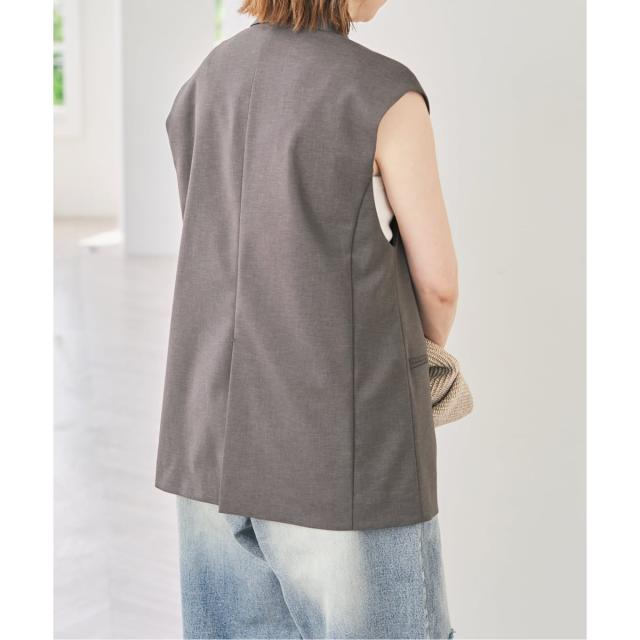 スピック＆スパン（Spick and Span）/《セットアップ可》ツイルストレッチダブルボタン ベスト_8