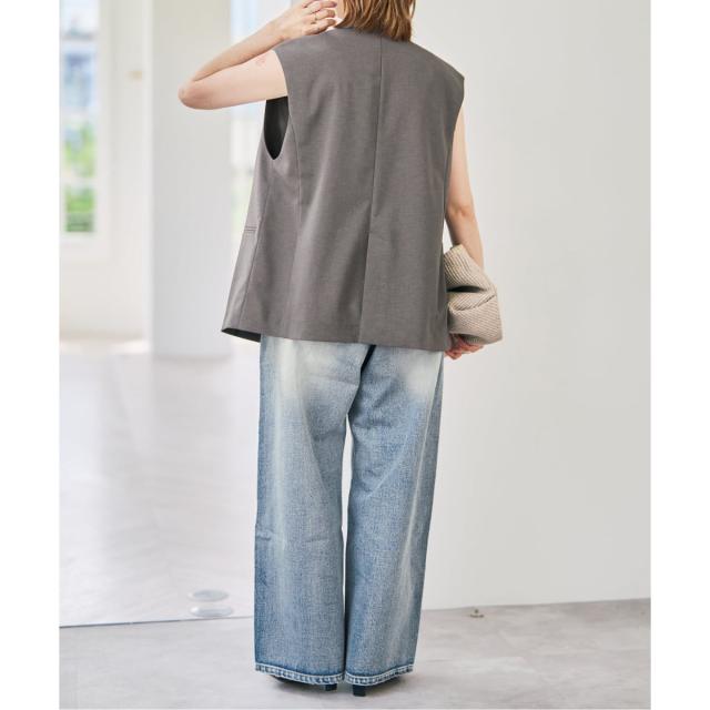 スピック＆スパン（Spick and Span）/《セットアップ可》ツイルストレッチダブルボタン ベスト_10