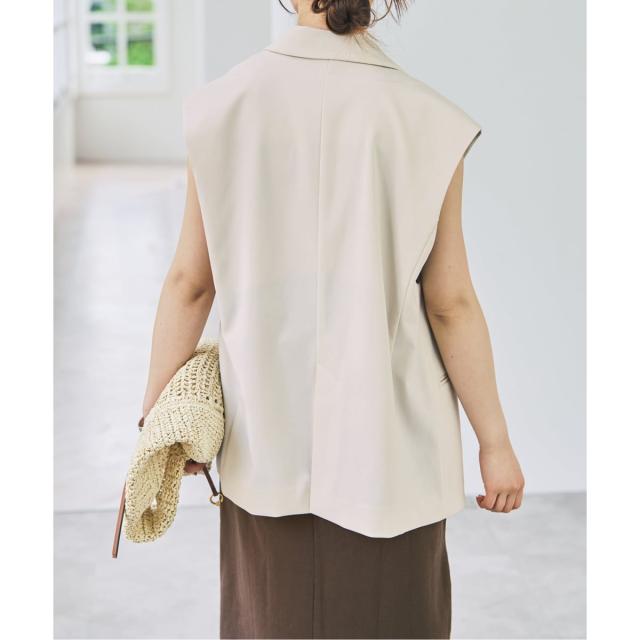 スピック＆スパン（Spick and Span）/《セットアップ可》ツイルストレッチダブルボタン ベスト_14