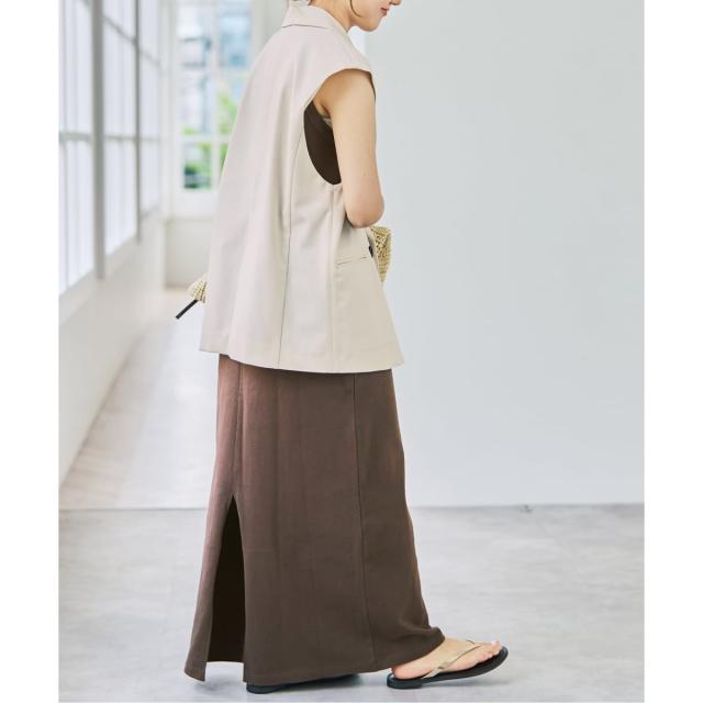 スピック＆スパン（Spick and Span）/《セットアップ可》ツイルストレッチダブルボタン ベスト_15