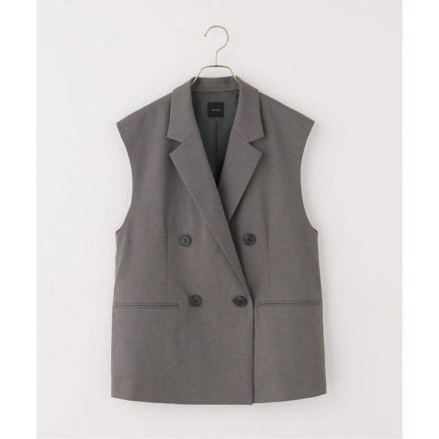 スピック＆スパン（Spick and Span）/《セットアップ可》ツイルストレッチダブルボタン ベスト_16