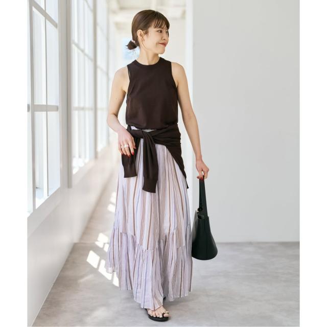 スピック＆スパン（Spick and Span）/《別注カラー有 / 予約》ne Quittez pas CottonVoile StripeSlan_3