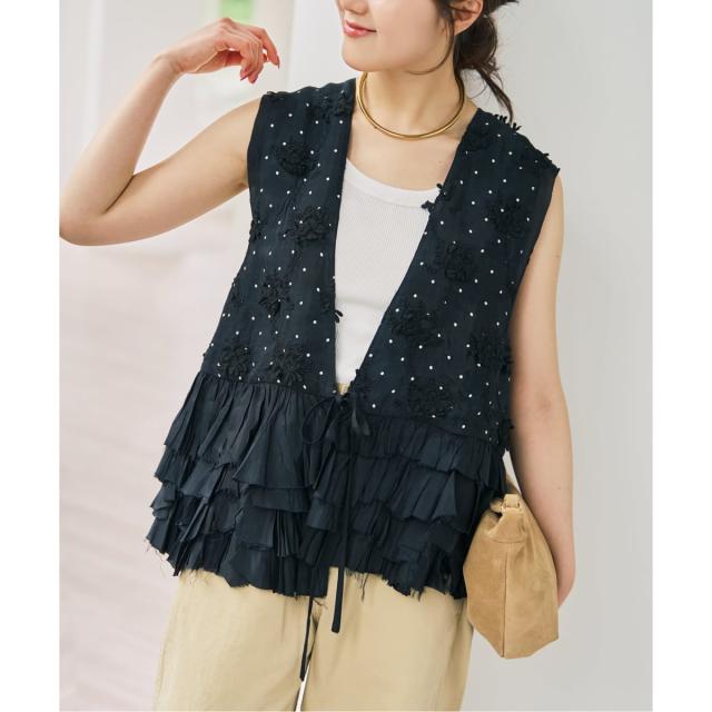 スピック＆スパン（Spick and Span）/《別注 / 予約》crinkle crinkle crinkle Frill rayon shant_2