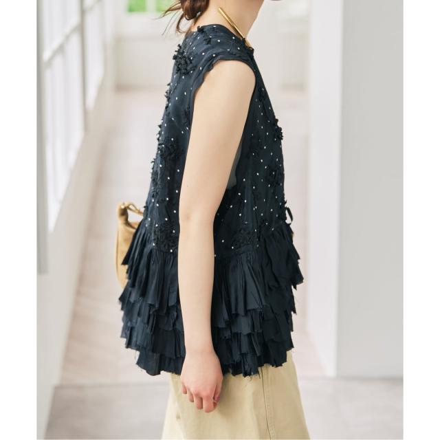 スピック＆スパン（Spick and Span）/《別注 / 予約》crinkle crinkle crinkle Frill rayon shant_4