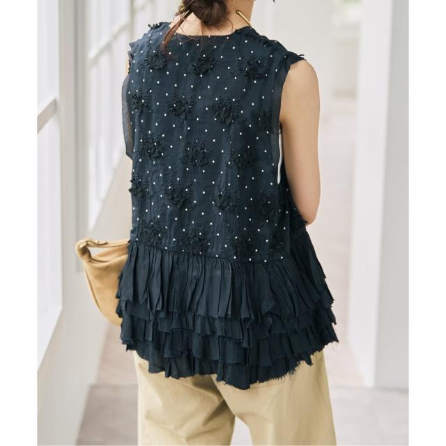 スピック＆スパン（Spick and Span）/《別注 / 予約》crinkle crinkle crinkle Frill rayon shant_5