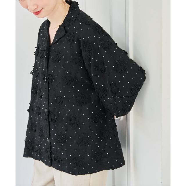 スピック＆スパン（Spick and Span）/crinkle crinkle crinkle dot 3D embroidery open col_2