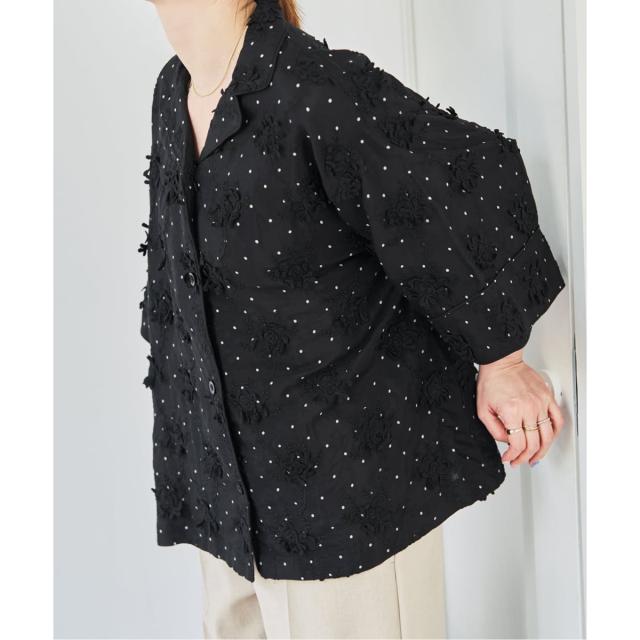 スピック＆スパン（Spick and Span）/crinkle crinkle crinkle dot 3D embroidery open col_3