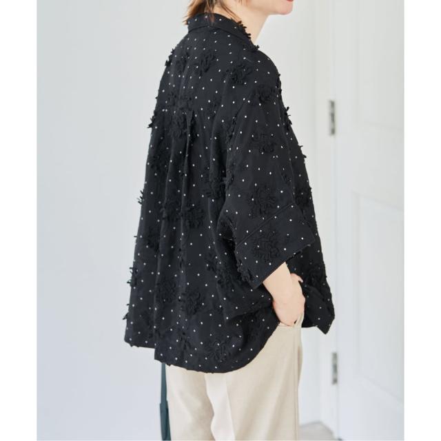 スピック＆スパン（Spick and Span）/crinkle crinkle crinkle dot 3D embroidery open col_4