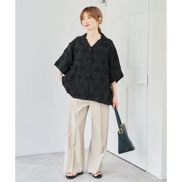 スピック＆スパン（Spick and Span）/crinkle crinkle crinkle dot 3D embroidery open col_6