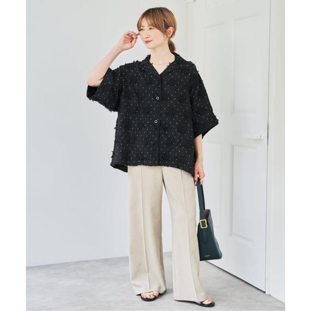 スピック＆スパン（Spick and Span）/crinkle crinkle crinkle dot 3D embroidery open col_7