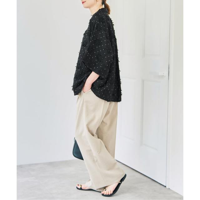 スピック＆スパン（Spick and Span）/crinkle crinkle crinkle dot 3D embroidery open col_8