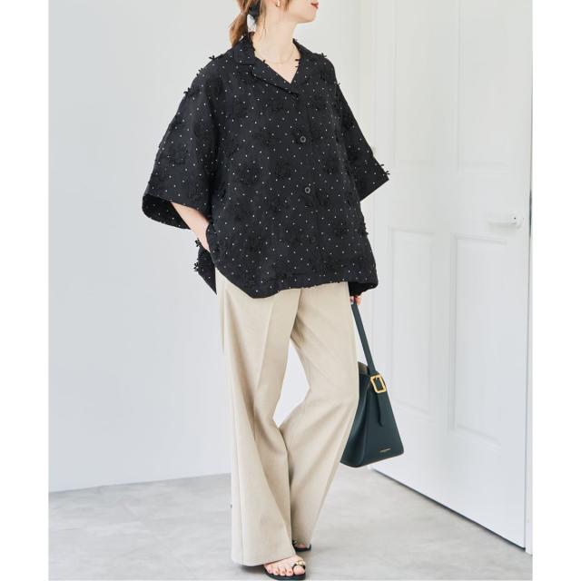 スピック＆スパン（Spick and Span）/crinkle crinkle crinkle dot 3D embroidery open col_9