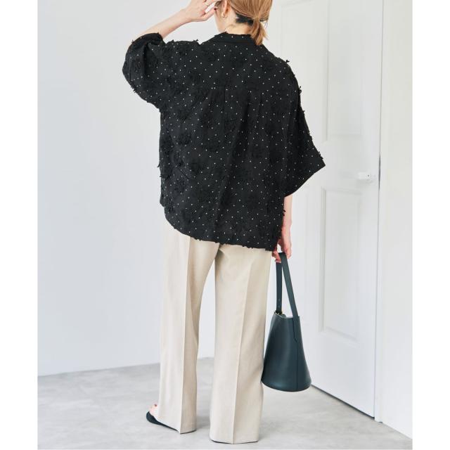スピック＆スパン（Spick and Span）/crinkle crinkle crinkle dot 3D embroidery open col_10