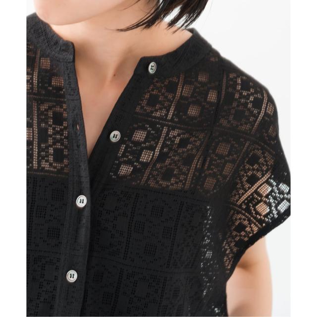 スピック＆スパン（Spick and Span）/《追加》PEレースフレンチスリーブシャツ_15