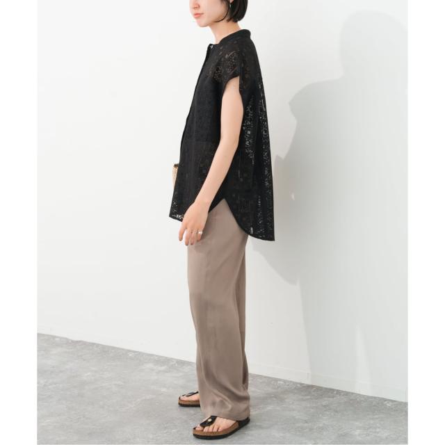 スピック＆スパン（Spick and Span）/《追加》PEレースフレンチスリーブシャツ_16