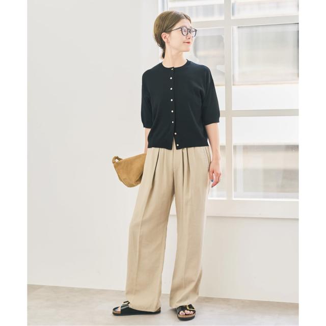 スピック＆スパン（Spick and Span）/《手洗い可》ショートスリーブカーディガン_3