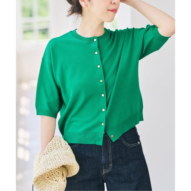 スピック＆スパン（Spick and Span）/《手洗い可》ショートスリーブカーディガン_18