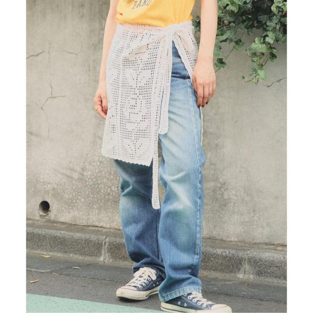 スピック＆スパン（Spick and Span）/《予約》a&amp;m かぎ針ニットラップスカート