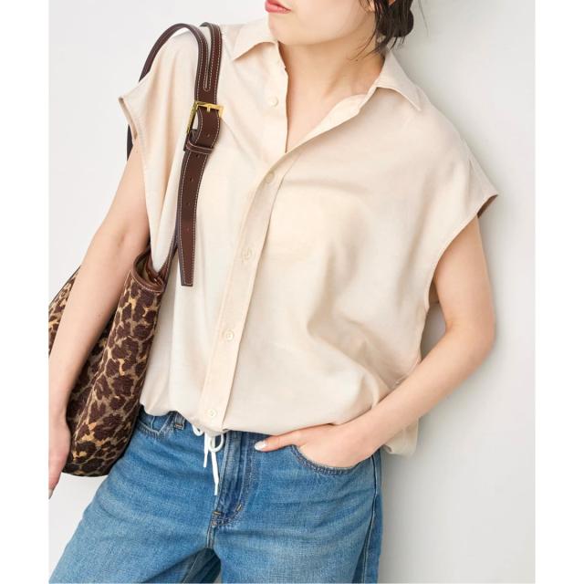 スピック＆スパン（Spick and Span）/《追加》ソフトブロードフレンチヘムギャザーシャツ