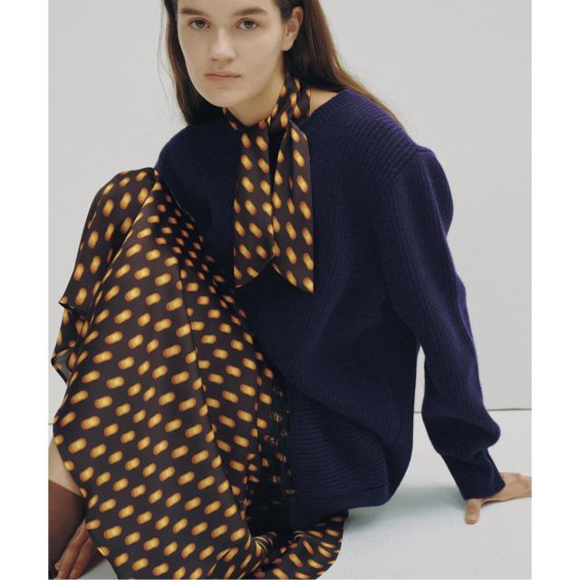 スピック＆スパン（Spick and Span）/《一部店舗+WEB限定予約》Half Cardigan Knit Dress