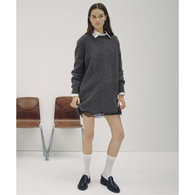 スピック＆スパン（Spick and Span）/《一部店舗+WEB限定予約》Half Cardigan Knit Dress