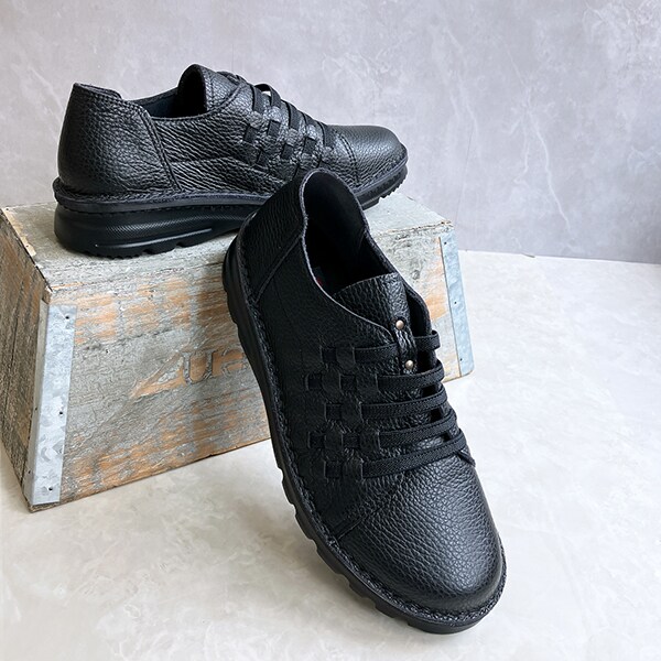 JS ハートレーベル（JS Heartlavel）/【25秋冬新作】幅広 ストレッチコードデザイン 軽量レザーシューズ 日本製 JS ハートレーベル（JS Heartlavel）/【25秋冬新作】幅広 ストレッチ