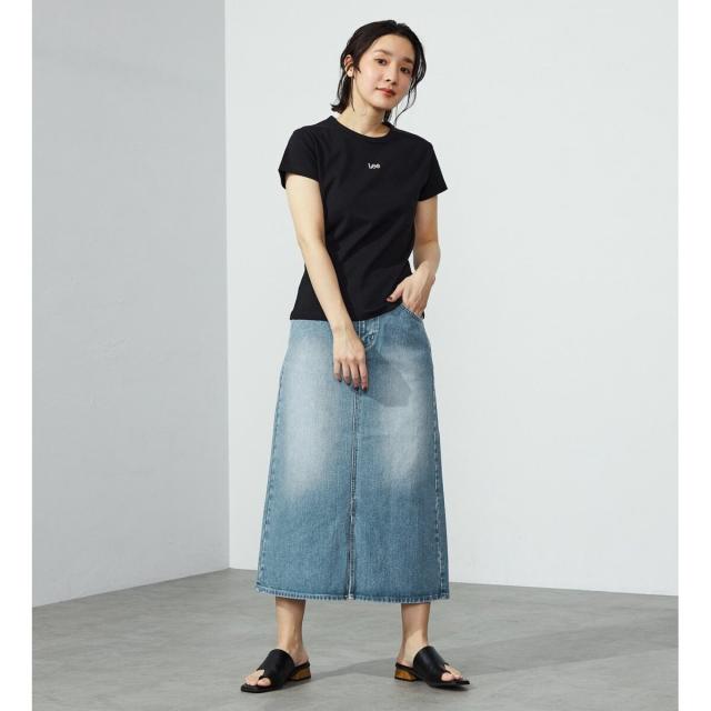 （美品）パーリーゲイツとLee社のコラボしたデニムスカート、レアな希少モデル リー（Lee）/【豊富なサイズ展開】Lee BABE ストレッチ/ミドル丈