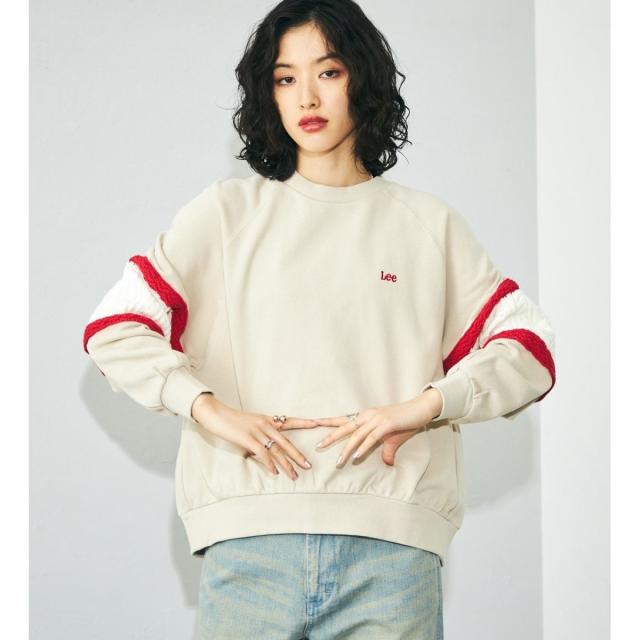 リー（Lee）/ビッグフィットスウェット ニットパネル