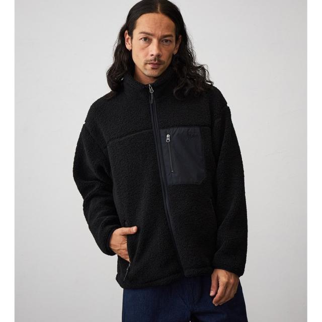 リー（Lee）/ボアジップジャケット 裾ドローコード付