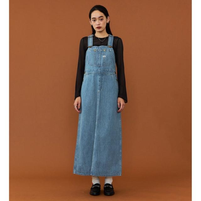 Lee 日本製 デニム☆レディース ヒッコリーオーバーオール☆リー女子 S
