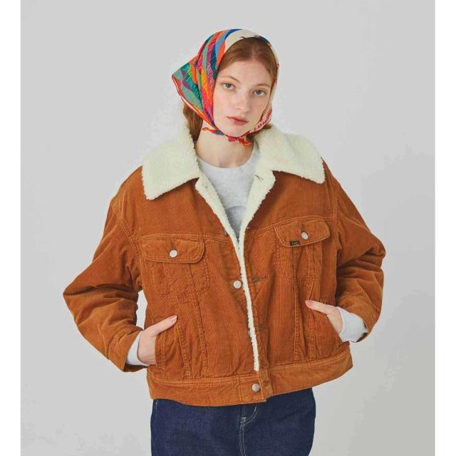 リー（Lee）/【暖】ボアストームライダー アウター コクーンシルエット