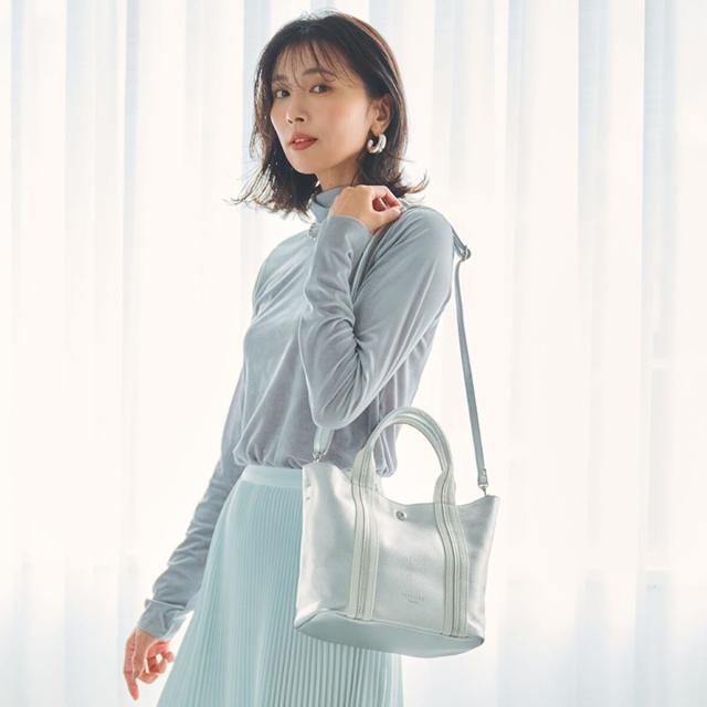 トプカピ（TOPKAPI）/ソフトシュリンク テープコンビ ミニ トート バッグ ショルダーベルト付_18