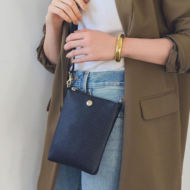 トプカピ（TOPKAPI）/【BREATH】 スコッチグレイン ネオレザー サコッシュ スマホショルダーバッグ【VERY 掲載】