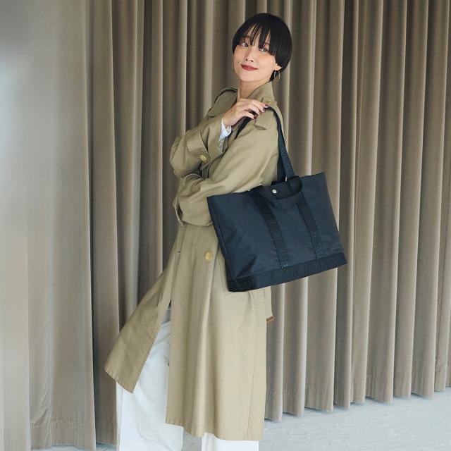 トプカピ（TOPKAPI）/Freely フリーリー ナイロン ロゴテープ ダブルハンドル 2way トートバッグ_3