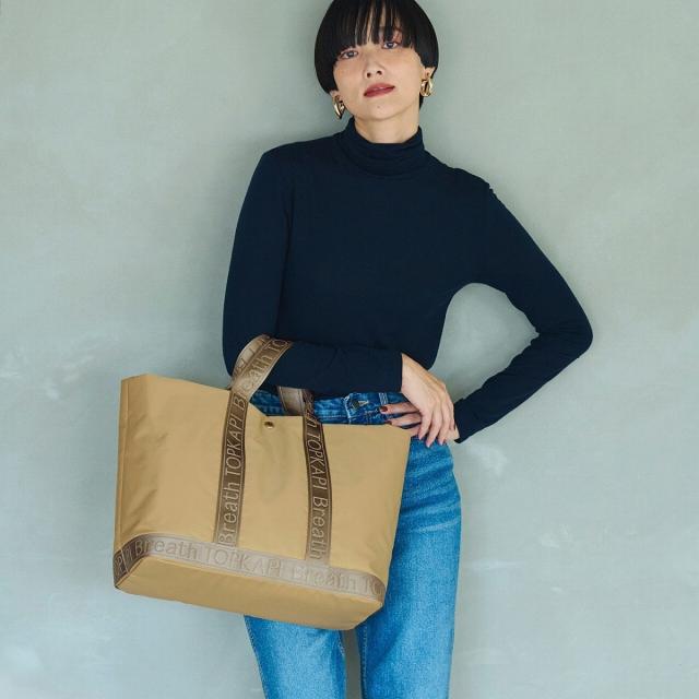 トプカピ（TOPKAPI）/Freely フリーリー ナイロン ロゴテープ ダブルハンドル 2way トートバッグ_1