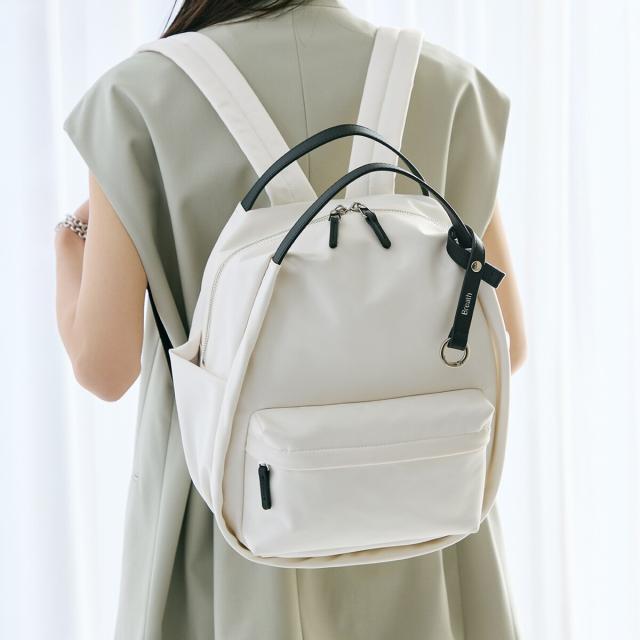 トプカピ（TOPKAPI）/【Breath TOPKAPI】【撥水】ツヤ ナイロン レザーハンドル ミニ リュック トプカピ（TOPKAPI）/【Breath TOPKAPI】【撥水】ツヤ ナイロン レザー