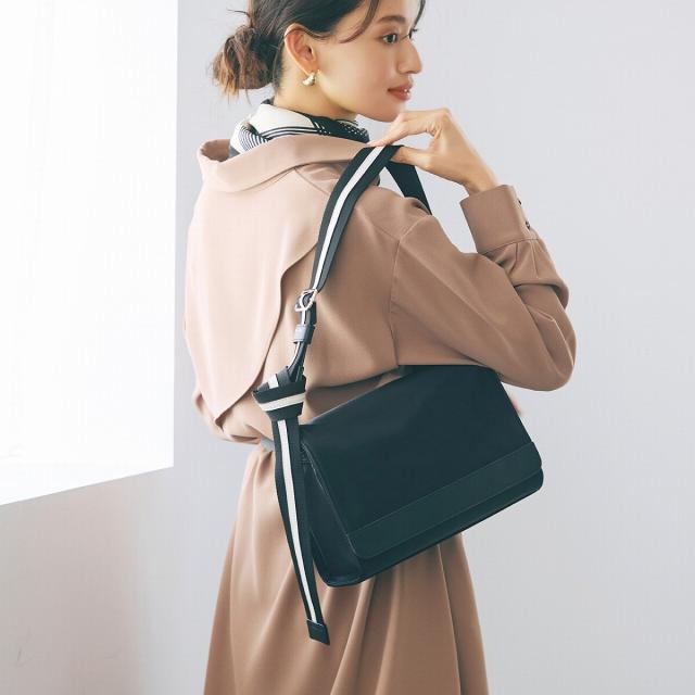 トプカピ（TOPKAPI）/【TREASURE TOPKAPI】ナイロン ストライプベルト フラップ ショルダーバッグ