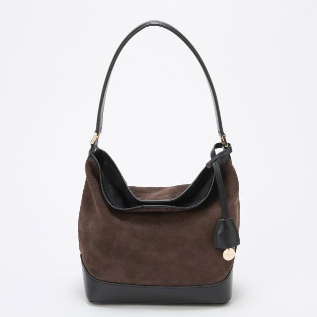 トプカピ（TOPKAPI）/【TREASURE TOPKAPI】スエード レザーコンビ ワンショルダーバッグ チャーム付き